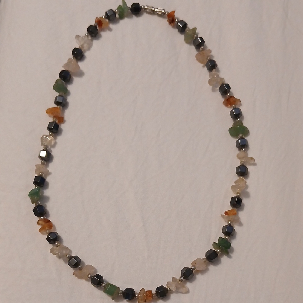 Multicolor Gemstone Beaded Necklace